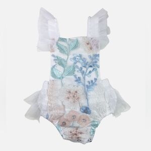 Milk Monster Louella Embroidered Romper